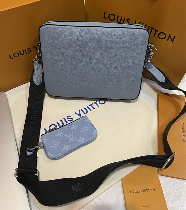 Сумка мужская Louis Vuitton Trio Messenger чип NFC Люкс