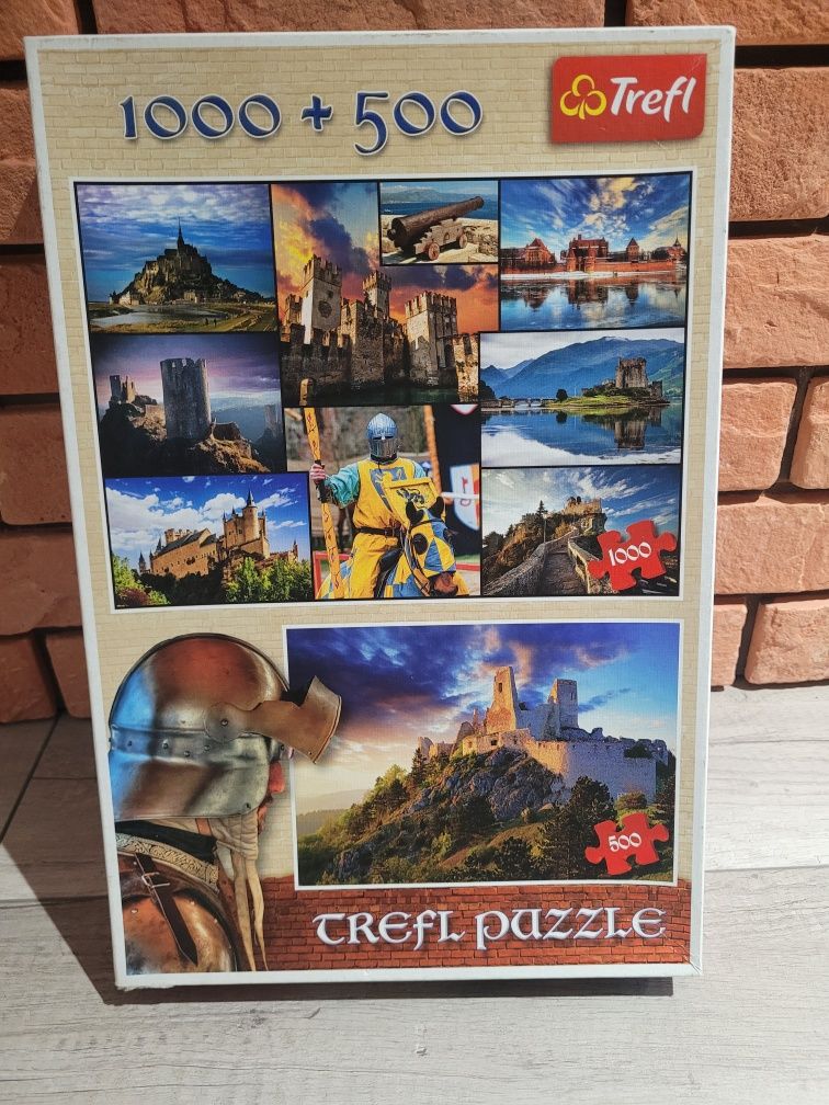 Puzzle 2szt stan bardzo dobry