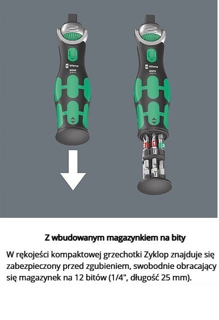 Super grzechotka z magazynkiem zyklop