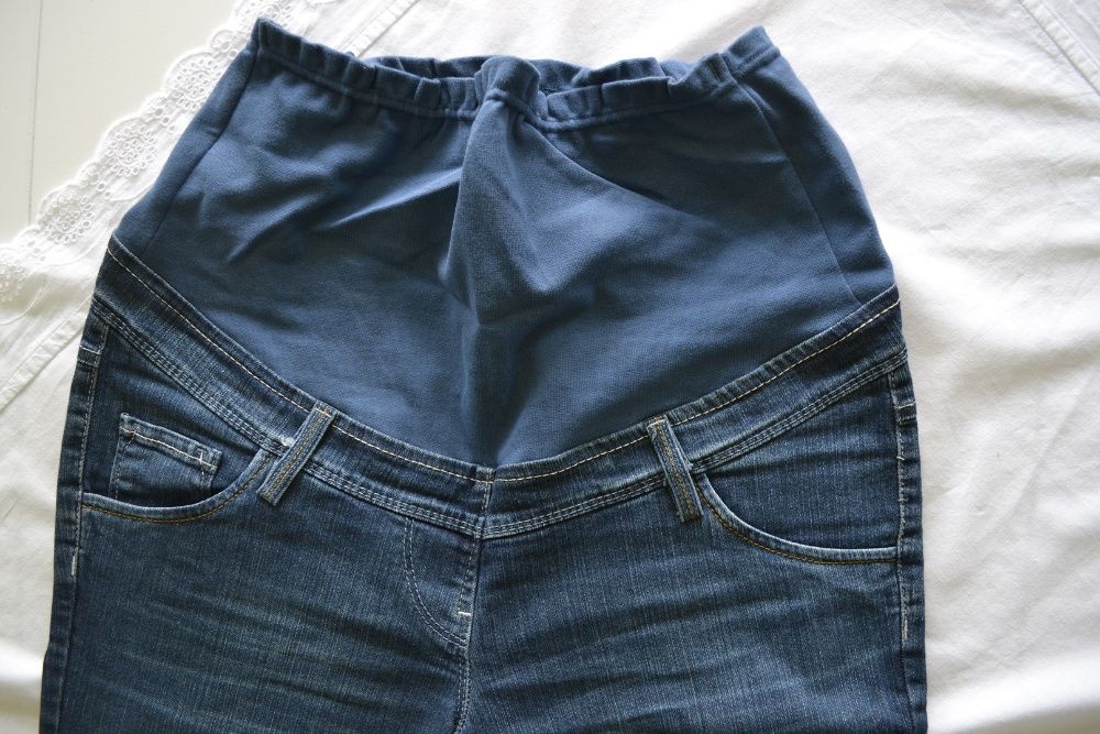 Jeansy spodnie ciążowe XL