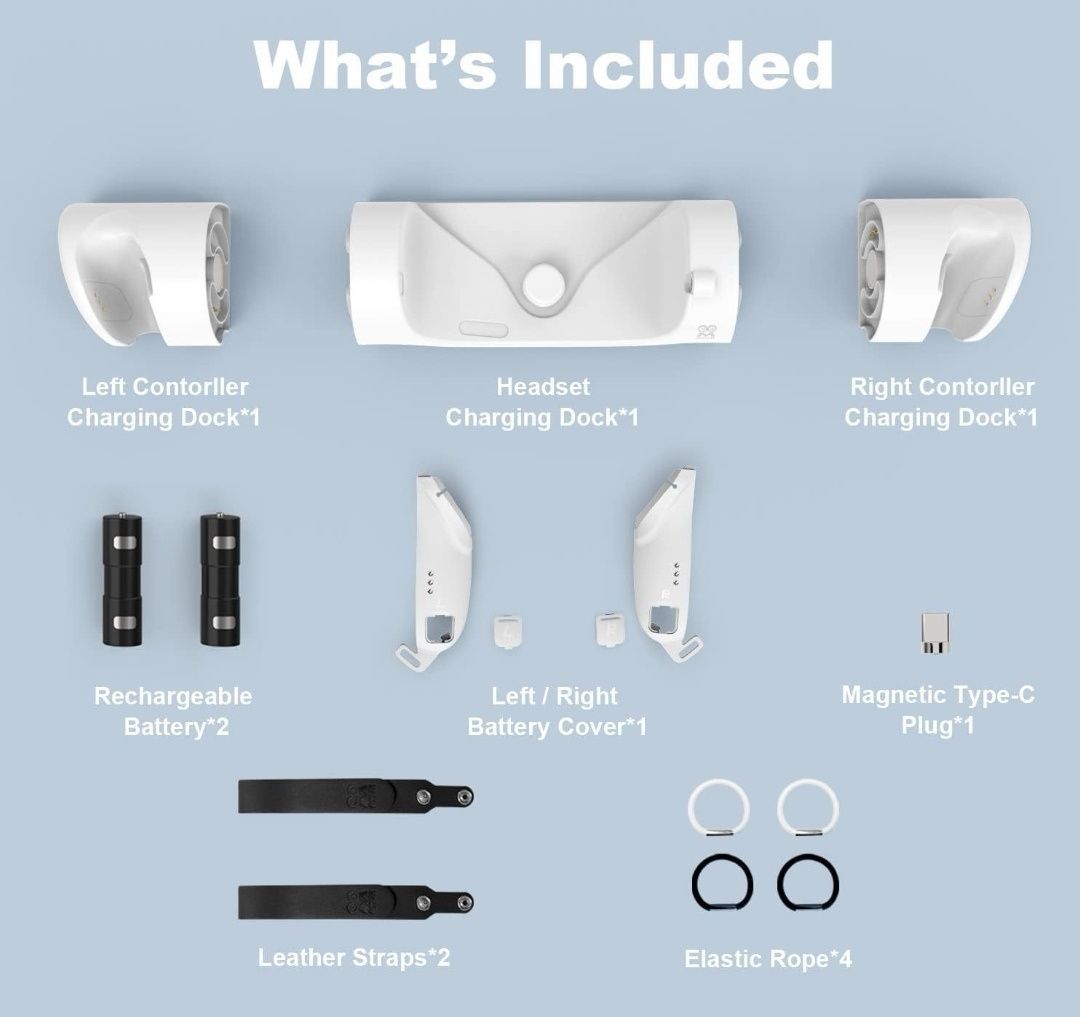 Ulepszona stacja ładująca AMVR z kablem ładującym USB-C do Meta/Oculus