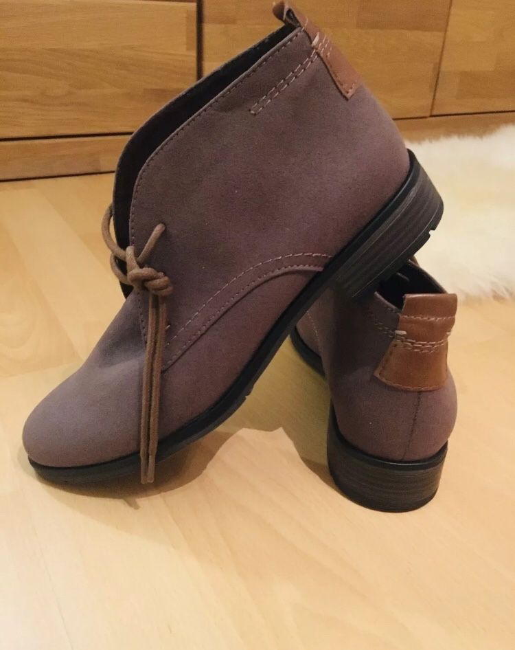 Elefanckie buty zamszowe ocieplane MARCO TOZZI * Rozmiar 38