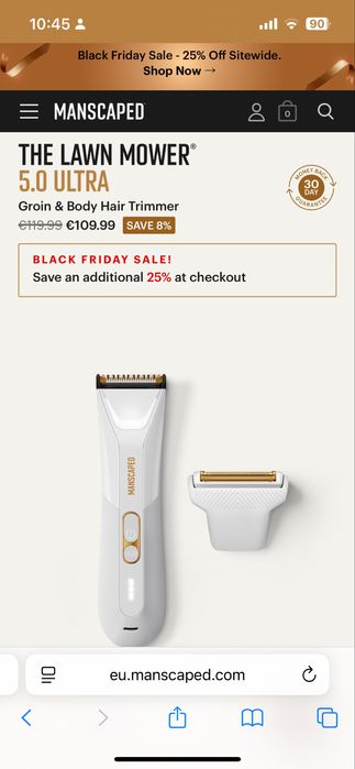 Manscaped 5.0 ULTRA - NOVO em caixa - mais barato que black friday