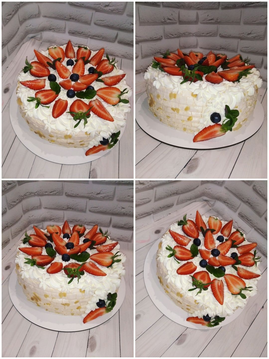 Меренговый рулет/ Меренговый торт