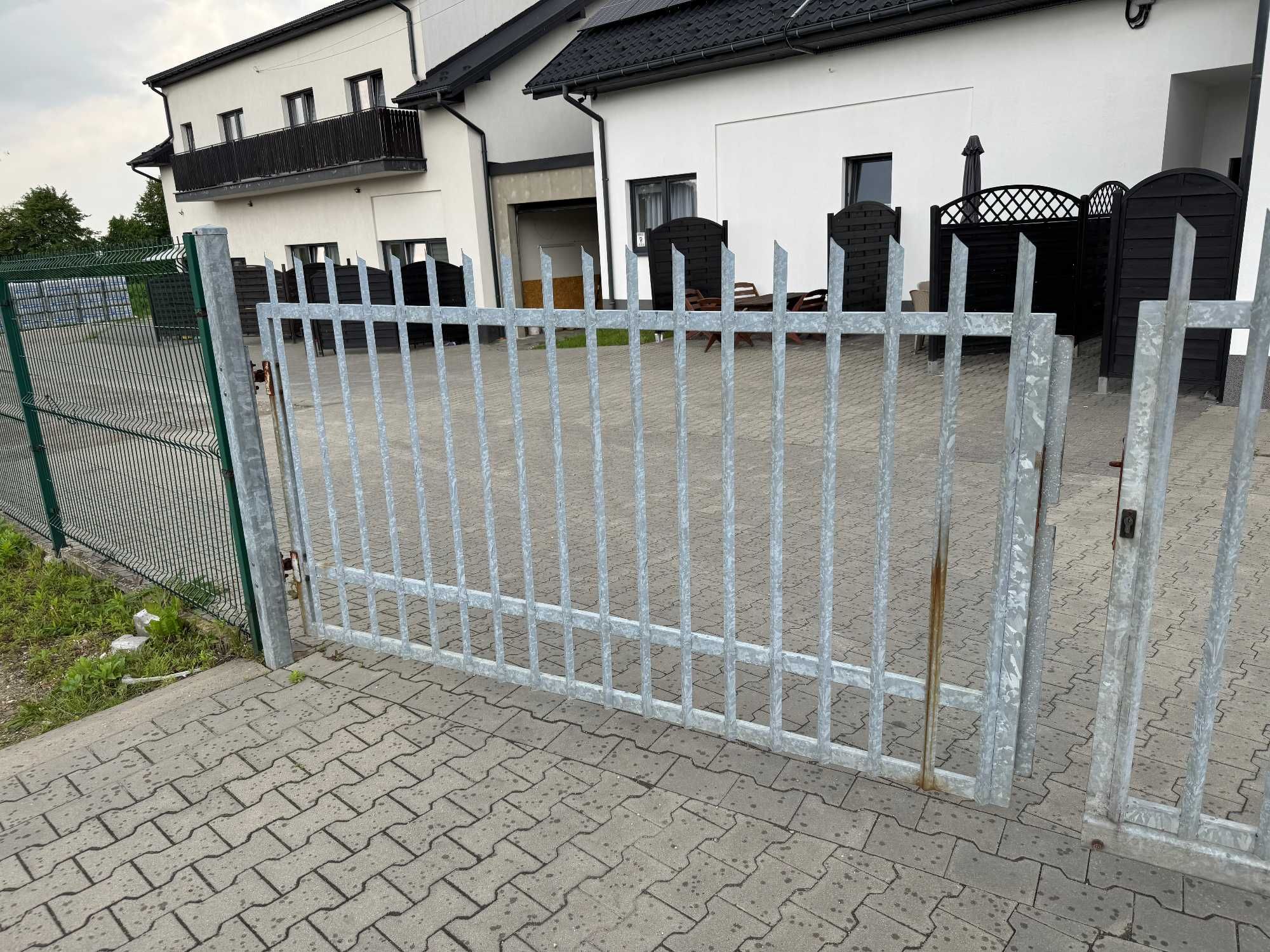 Brama Przesówna 6,5m z dostawką 9m Stan Bardzo Dobry Ocynkowana