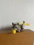 Brinquedo Boneco gato cinzento pet parade pets