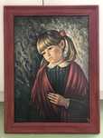 Quadro antigo “Menina da lágrima”