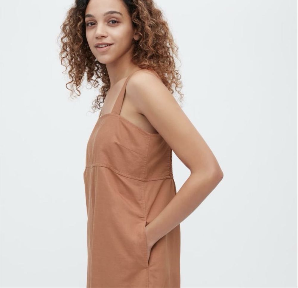 Стильний комбінезон з суміші льону та віскози Uniqlo, розмір S