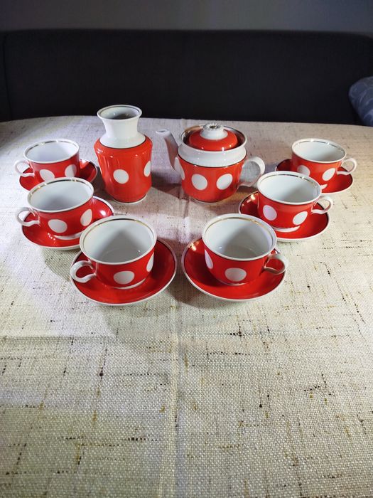 Stara porcelana PRL Tarnopol komplet 6szt