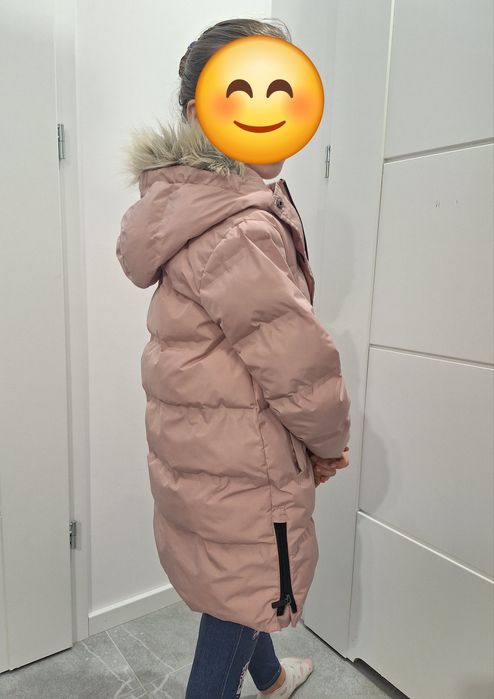 128cm Cool Club ciepła puchowa zimowa długa kurtka płaszczyk na zimę