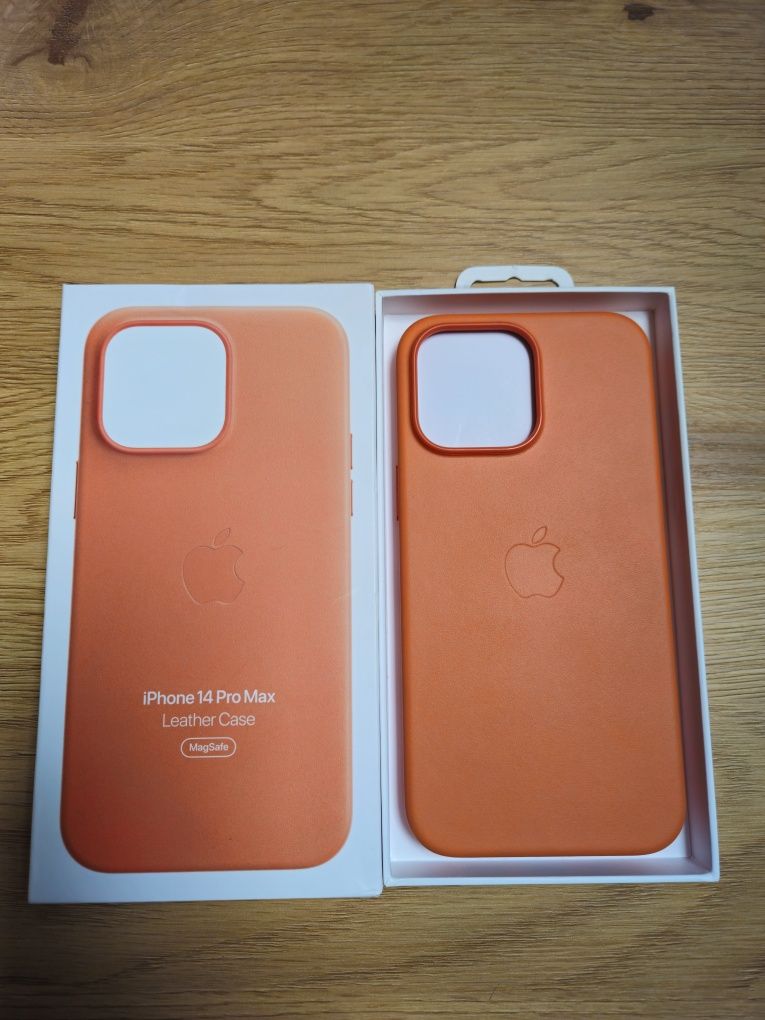 Nowy, oryginalny Apple Leather Case dla iPhone 14 PRO MAX