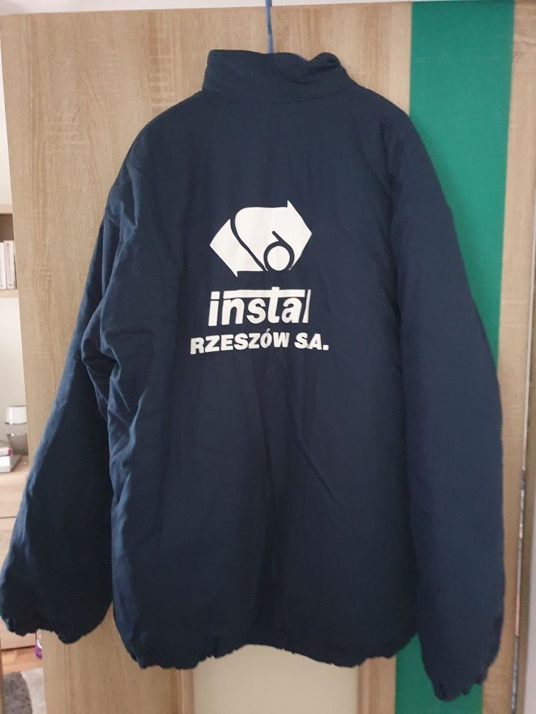 Męska granatowa kurtka ocieplana, r. XL