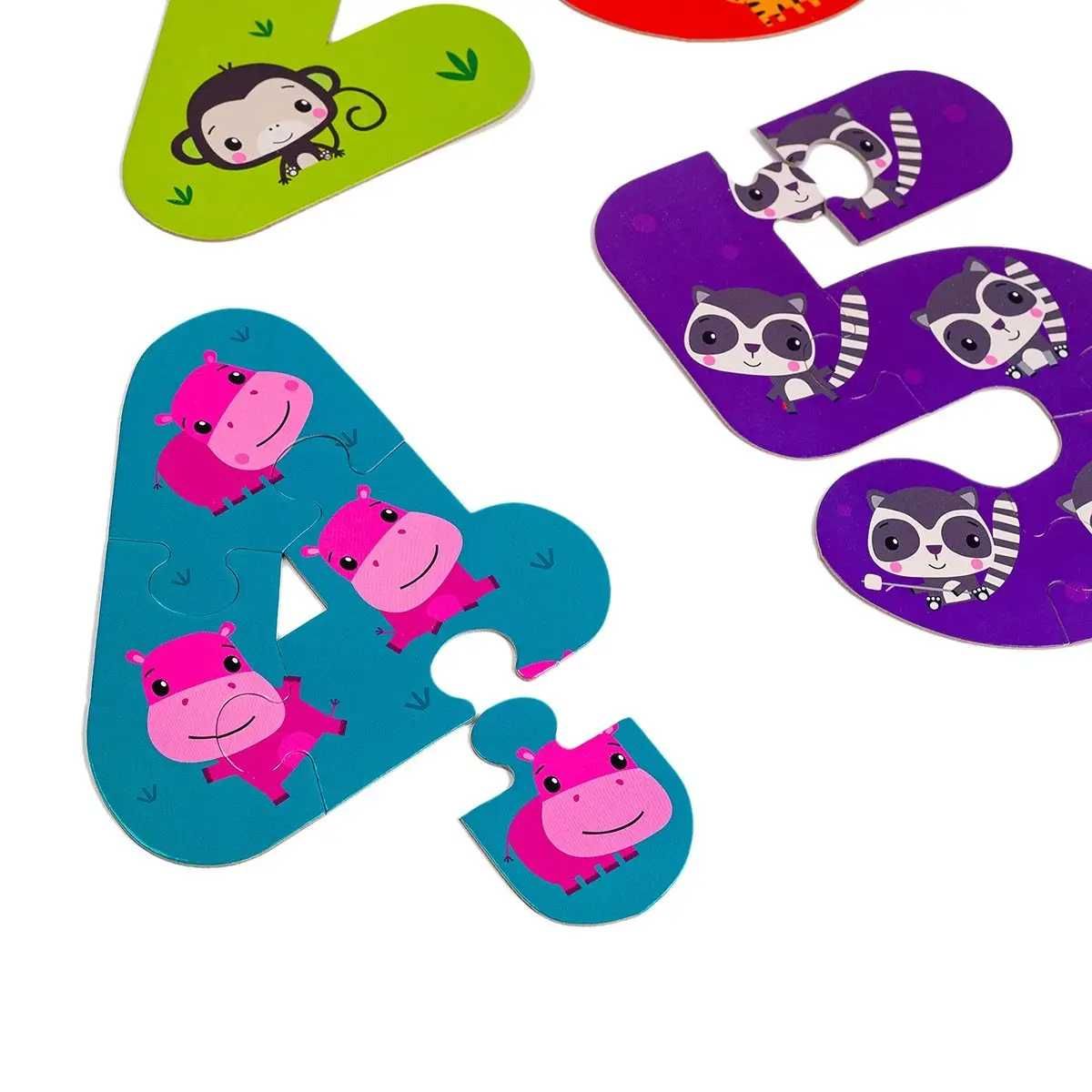 Максі пазли Fisher-Price. Мої веселі друзі. Мої перші цифри 15шт