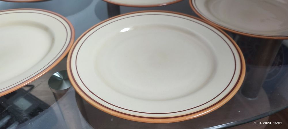 Talerze płaskie Tułowice 24,2cm.6szt.PRL.Na terenie W-wa mogę podrzuci