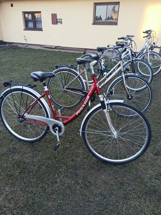 Rower aluminiowy z Niemiec koła 28 cali bogate wyposażenie