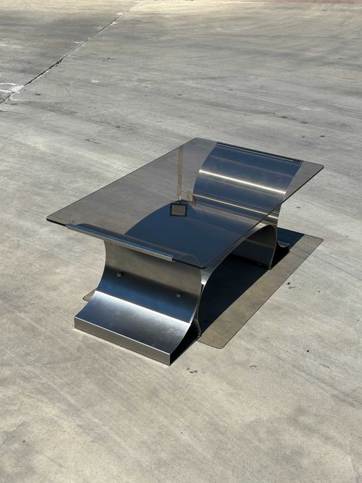 Mesa de centro por François Monnet – Kappa, França, anos 1970