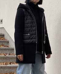 Sandro płaszcz kurtka z kamizelką 36 nowy czarne