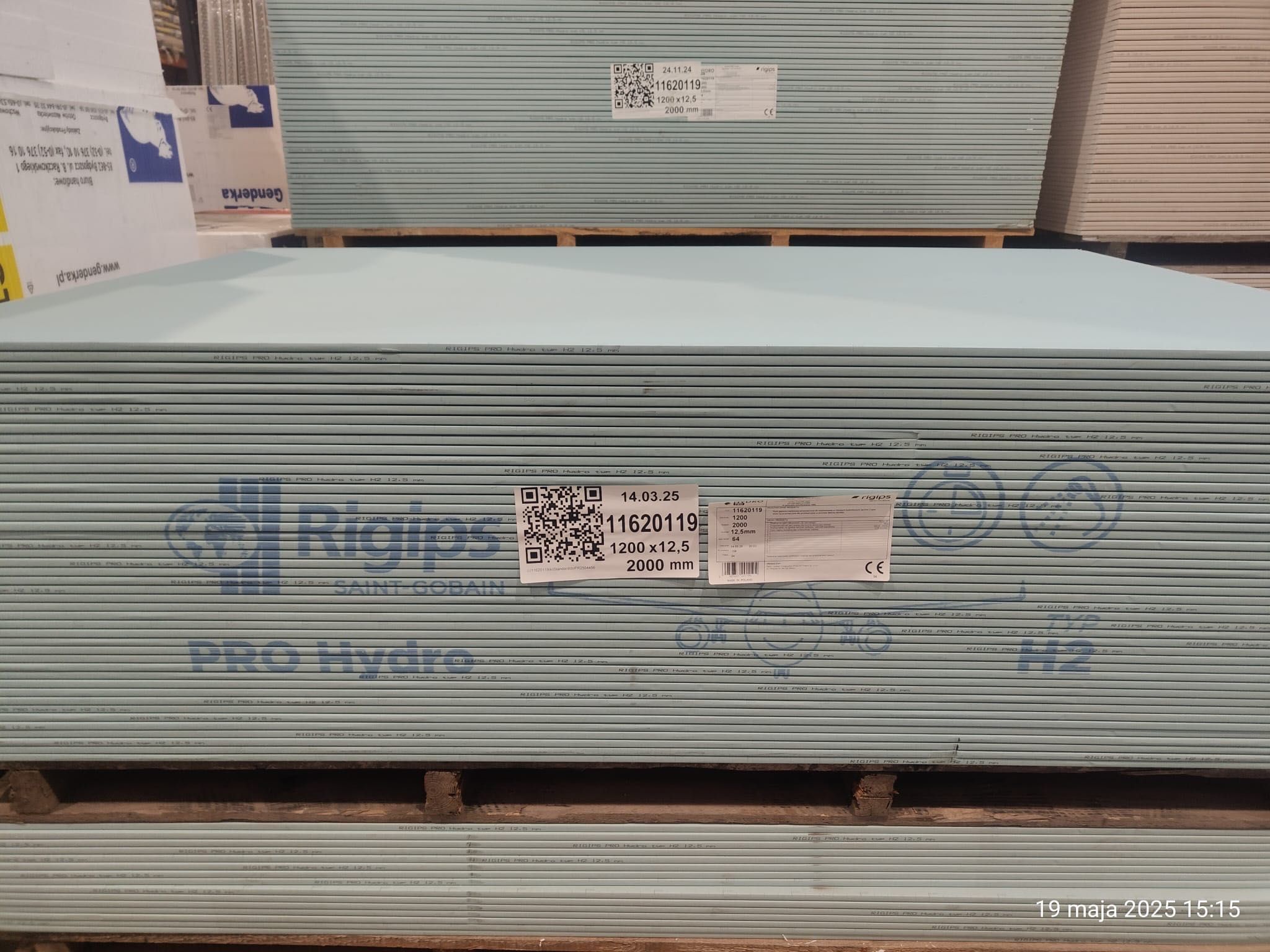 Płyta KARTON GIPS GK 1200/2600 gr. 12,5mm