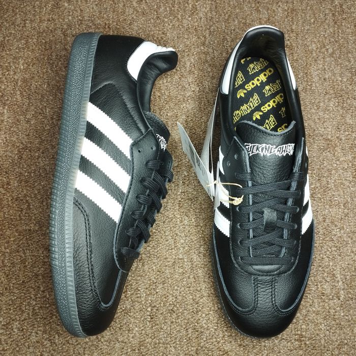 41,44,45,46. Шкіряні кросівки Adidas Fucking Awesome X Samba Black ID7