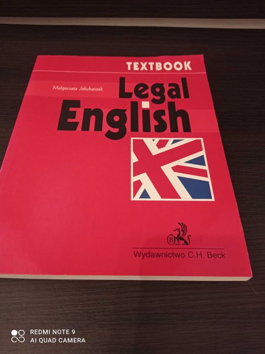 Legal English Małgorzata Jakubaszek Wydawnictwo C.H. Beck stan idealny