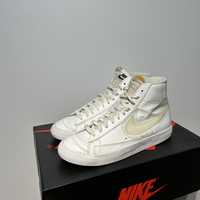 Buty Nike blazer mid białe big logo swoosh haft