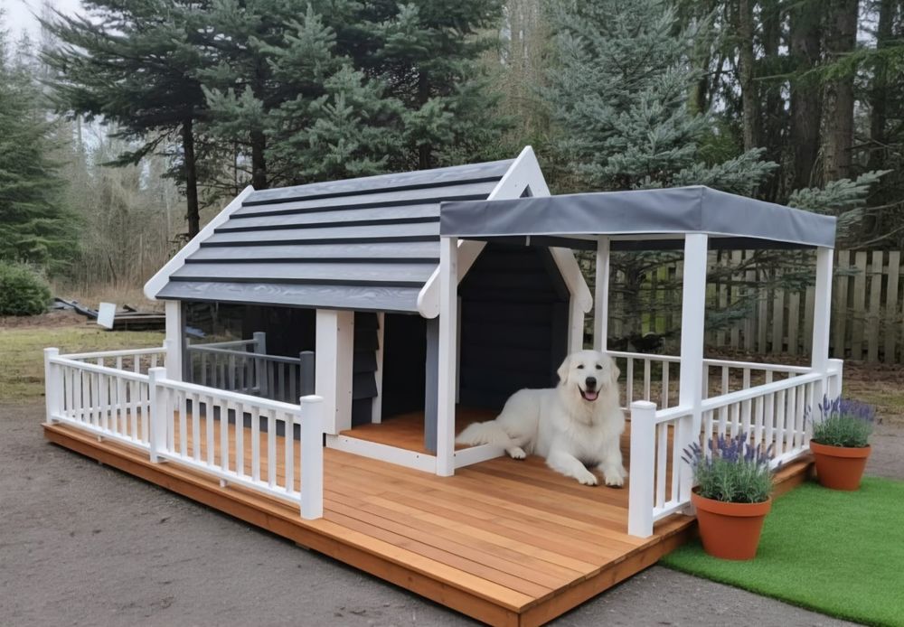 Buda ocieplona z oknem i tarasem