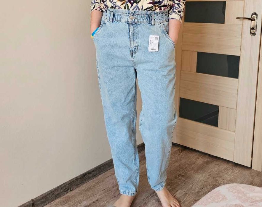 Модные, классные джинсы DeFacto Paperbag High Rise 40 и 46 р-р