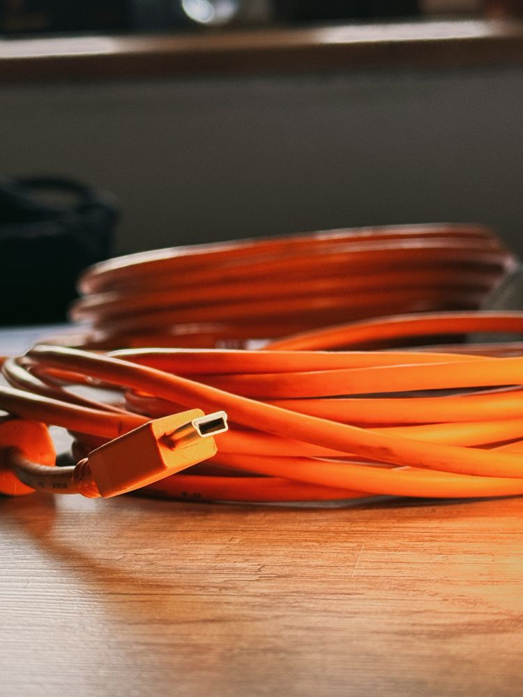 Przewód Tether Pro USB - USB mini 4,6m