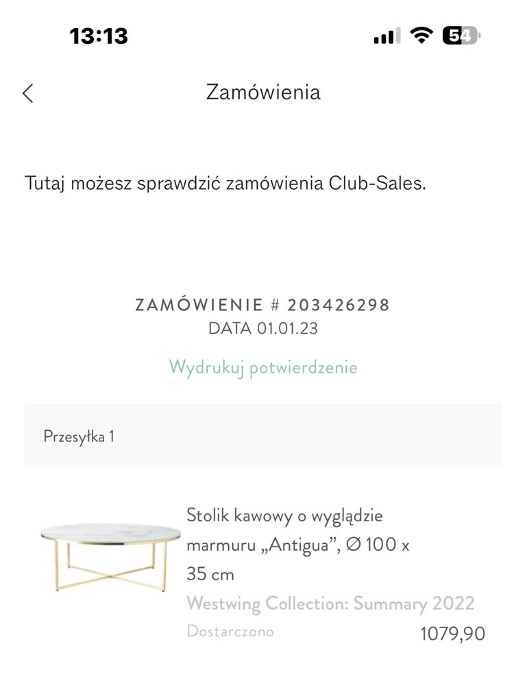 Stolik kawowy jak nowy Westwing