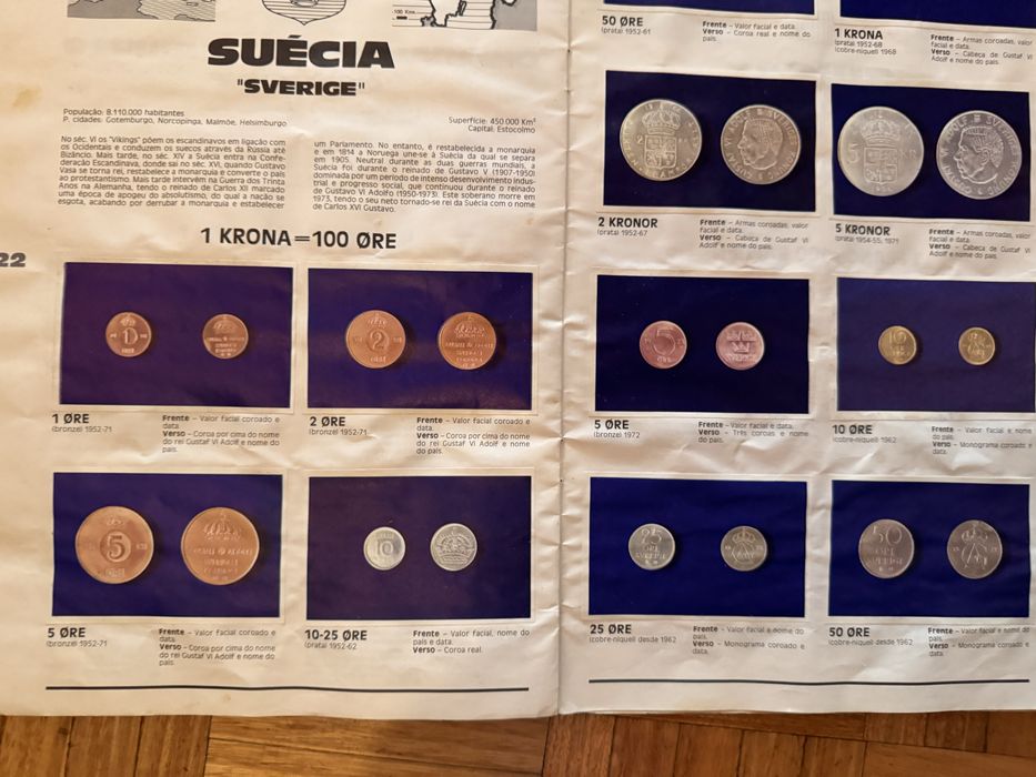 2 cadernetas cromos coleçāo volume I e II Moedas da Europa Correntes