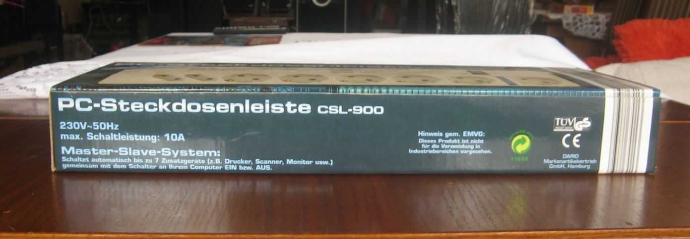 Nowa Profesjonalna Listwa PC-Steckdosenleiste MASTER-SLAVE 8 gniazd