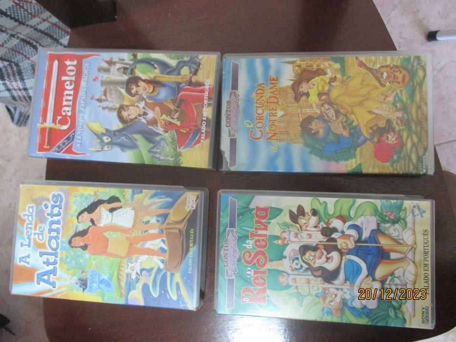 30 VHS de Desenhos animados