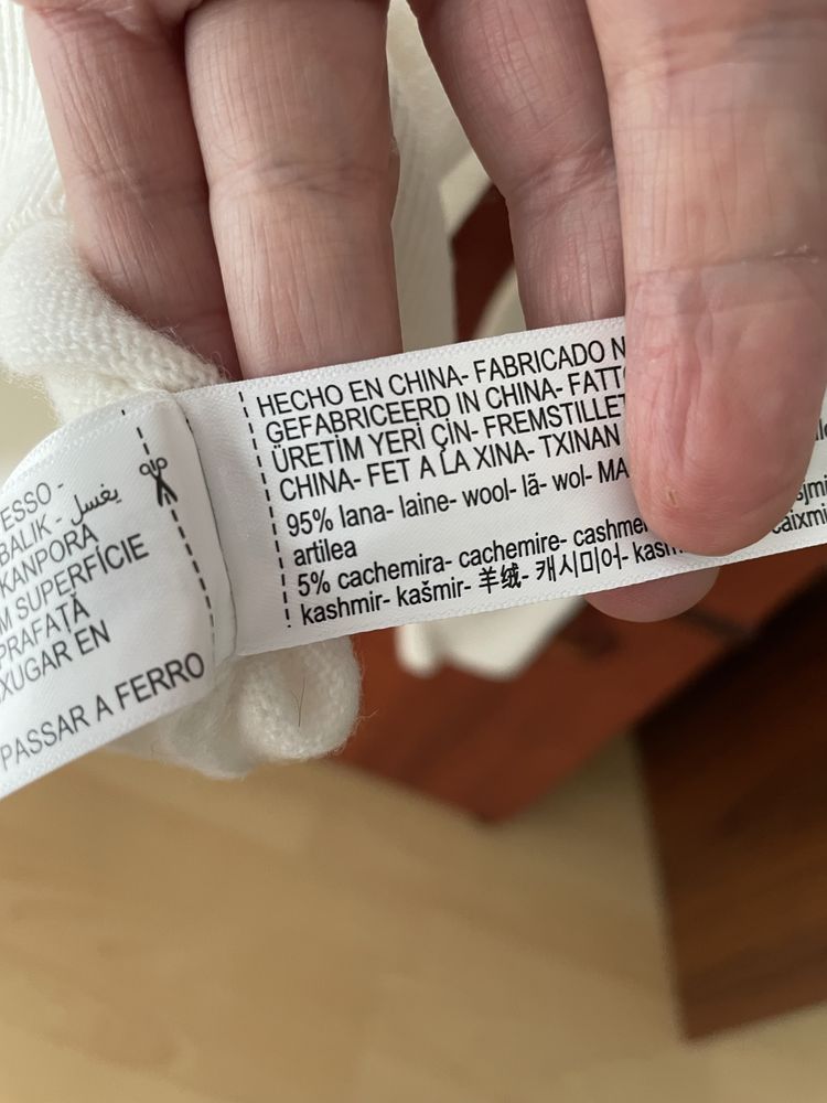 Wełna , kaszmir - sweterek Massimo Dutti xs/S