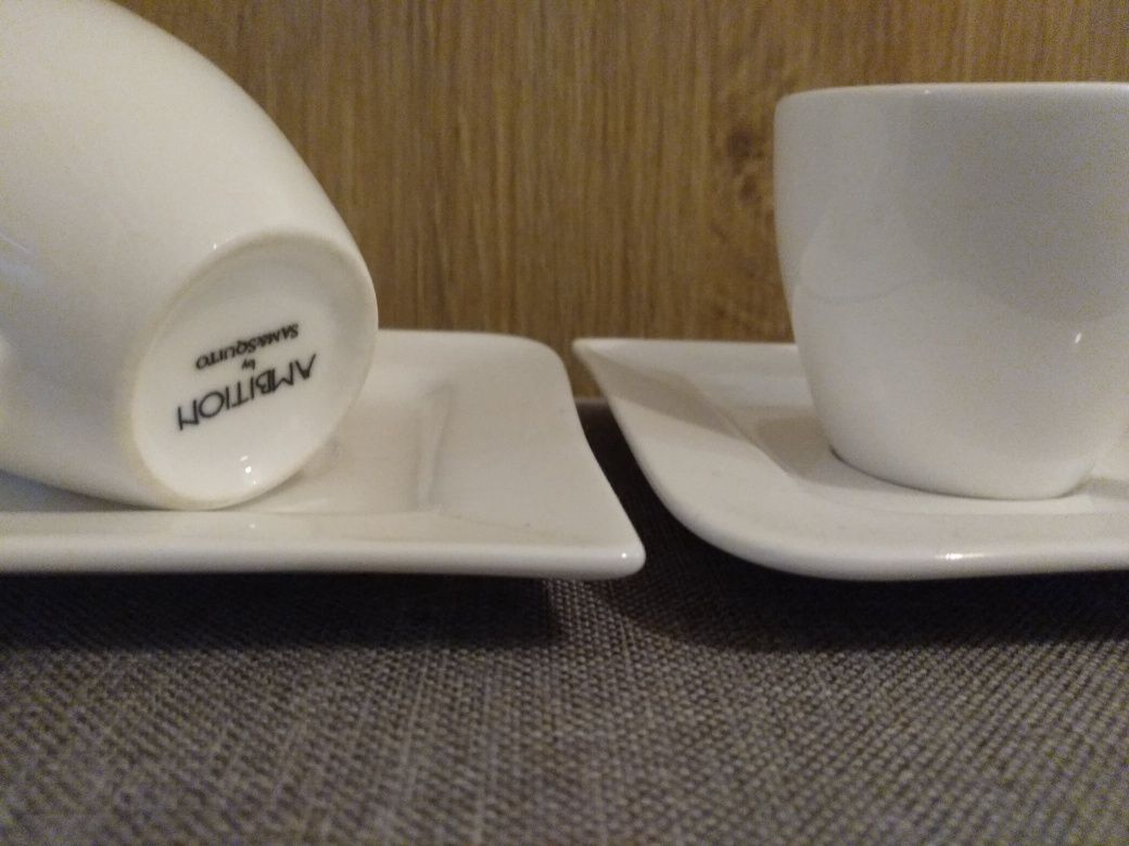 Filiżanki do espresso ze spodkami 2 szt Ambition