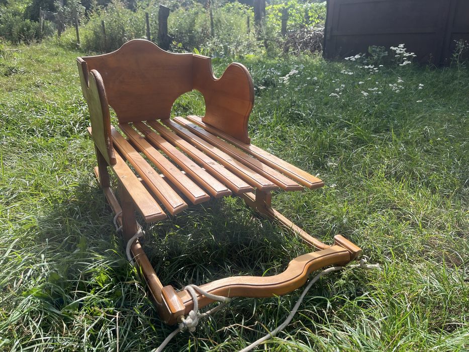 Санки з натурального дерева