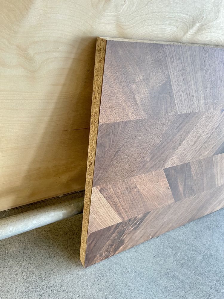 79cm IKEA blat BARKABODA naturalny fornir orzech garaż warsztat gruby