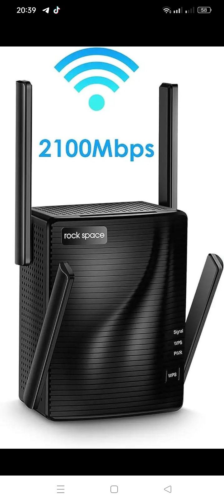 Ретранслятор Rockspase AC2100. WiFi