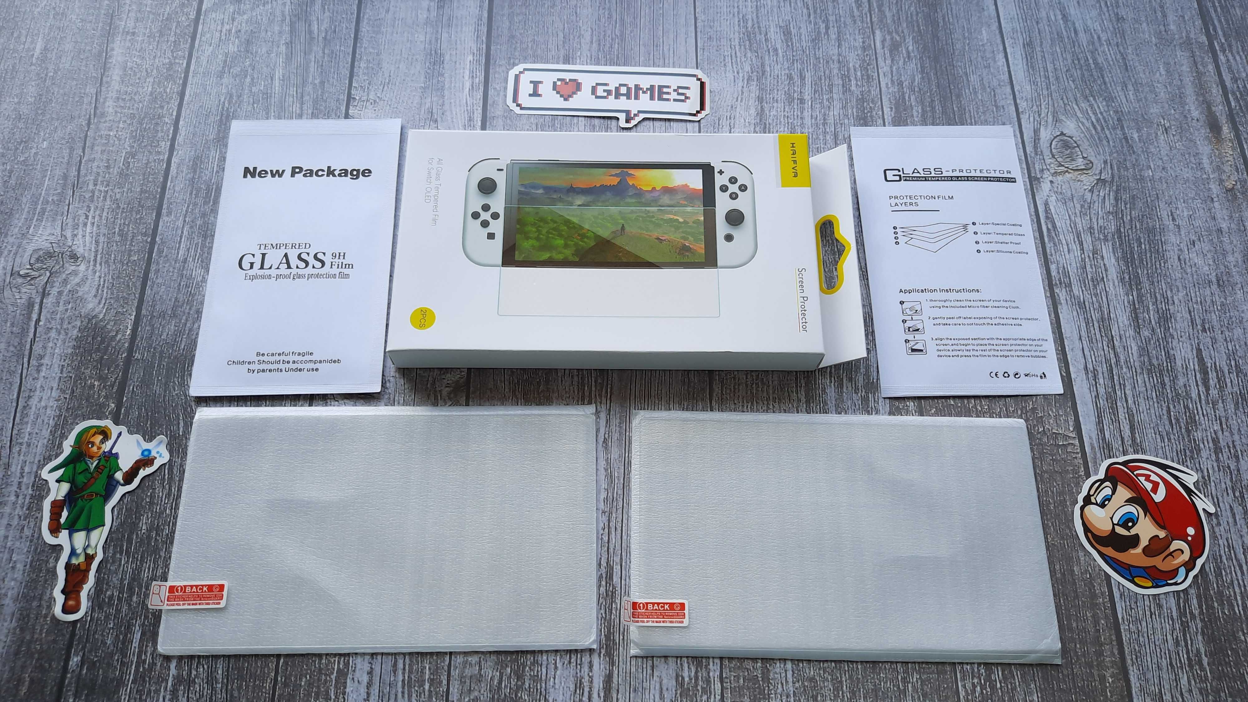 Захисне скло премиум клас HAIFVA Nintendo Switch / OLED ціна за 2 скла