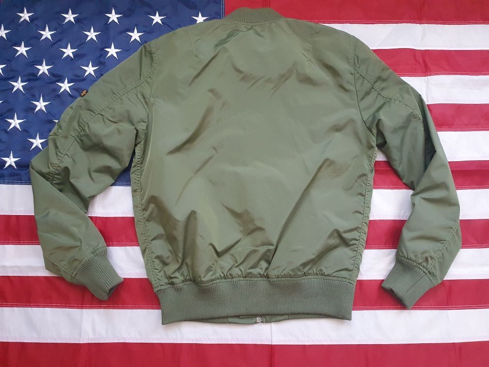 kurtka us army/flyers ALPHA INDUSTRIES - MA 1 SAGE GREEN/nowa