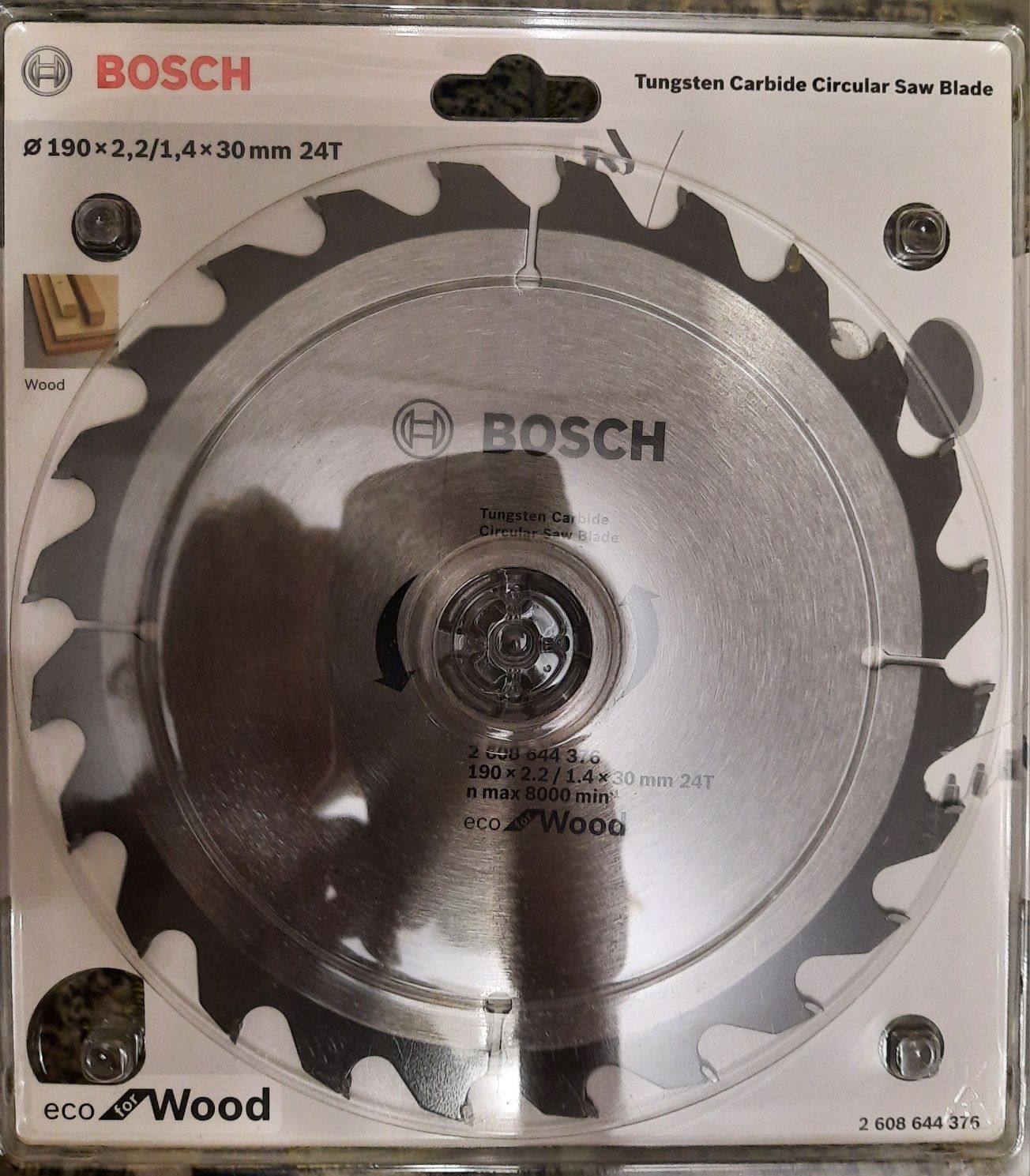 Диск пиляльний 190х30/24Т ECO WO//Bosch