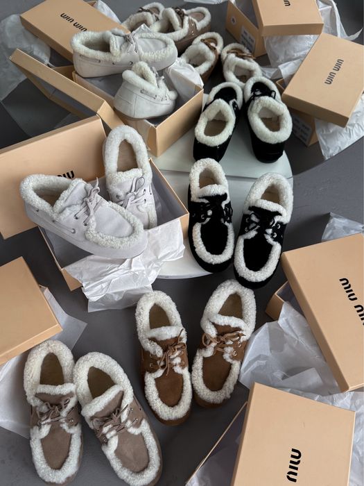 Лофери зимові Miu Miu Loafers Winter