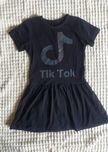 Sukienka Tik Tok czarna letnia 6 lat 116