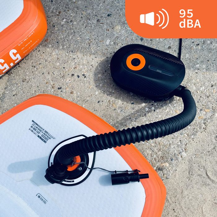 Bomba elétrica 0-20PSI 13,8V 10A (tomada 12V) para stand up paddle e