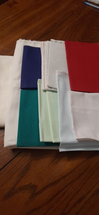 Канва для вишивки 9 штук різних розмірів