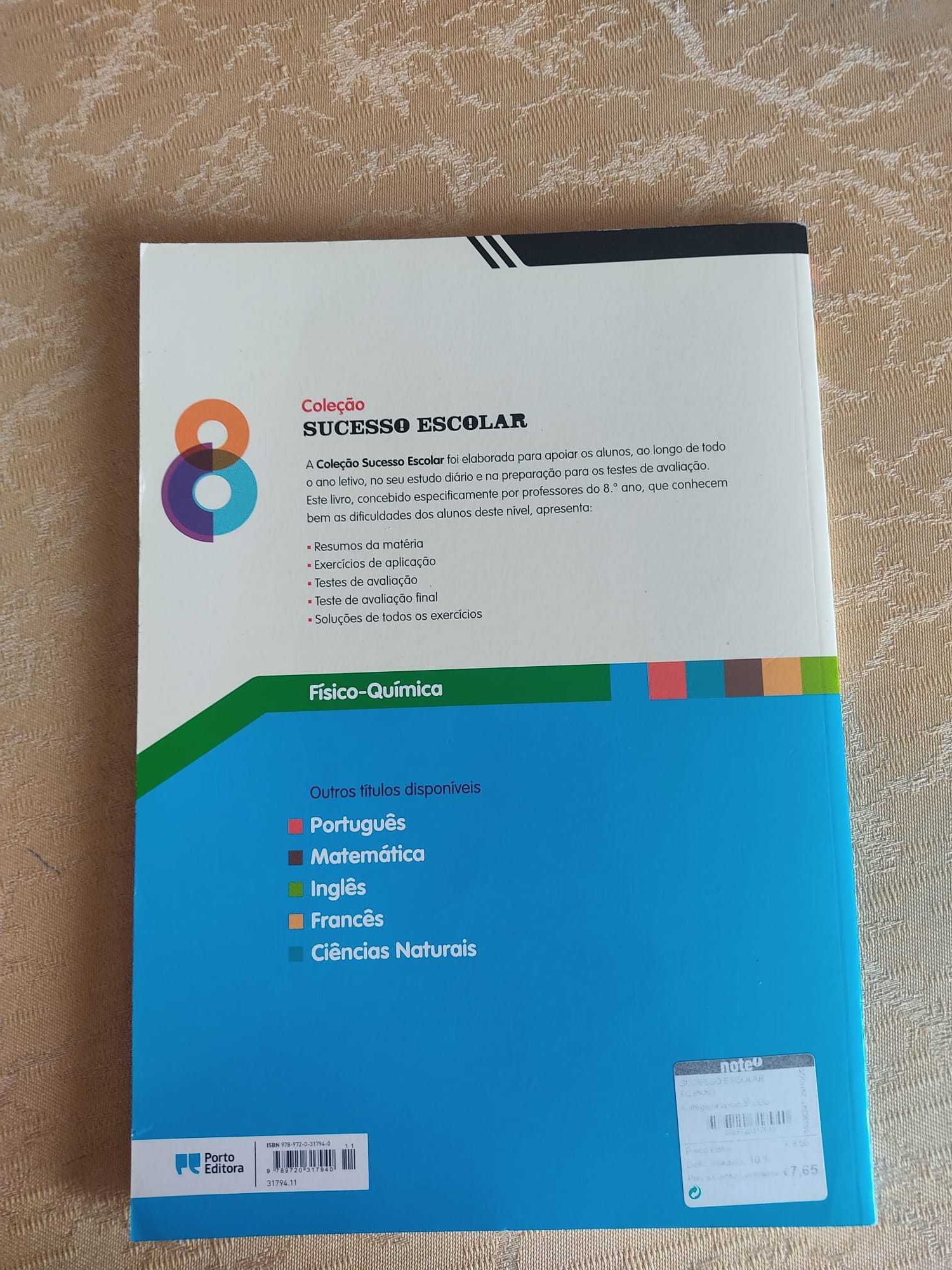 Sucesso Escolar - Física - Química - 8.º Ano