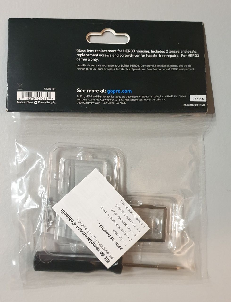 Szybki wymienne GoPro Hero, 3. Oryginał Replacement Lens