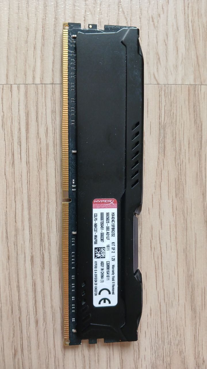 Оперативна пам'ять HyperX 16 GB (1x16GB) DDR4 2400 MHz FURY