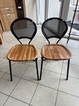 2x krzesło metalowe
