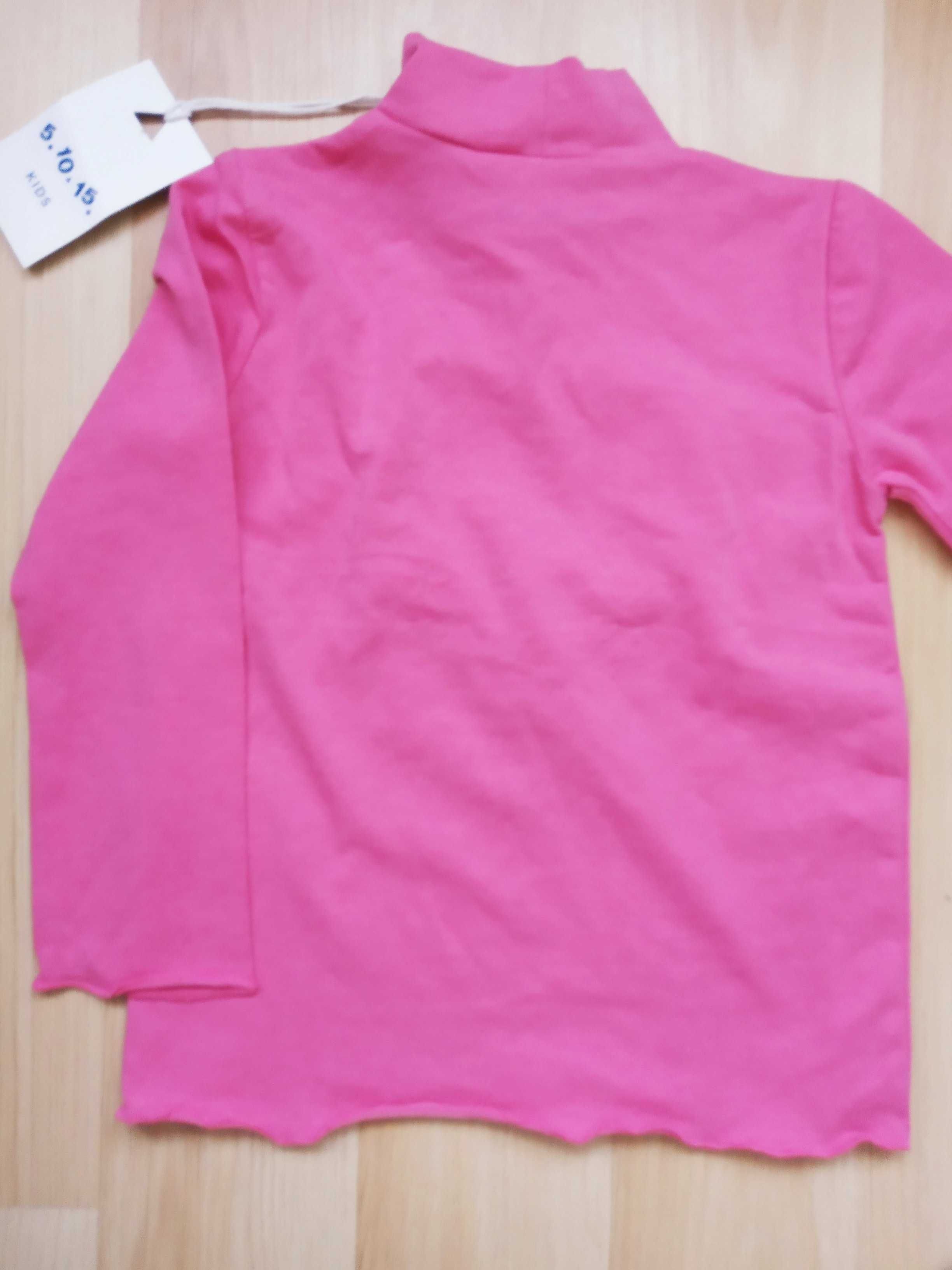 Przytulaski różowa bluzeczka rozmiar 74 cm marka 5.10.15