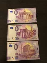 Banknoty 0 euro - zestaw Berlin
